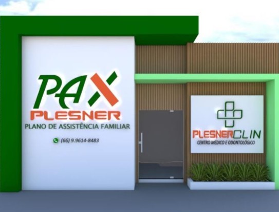 Ilustração do projeto da nova fachada da Pax Plesner e da Plesnerclin em Itanhangá