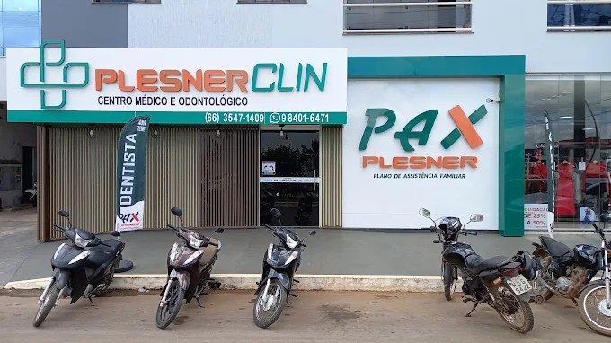 Fachada da Plesnerclin e da Pax Plesner em Tapurah